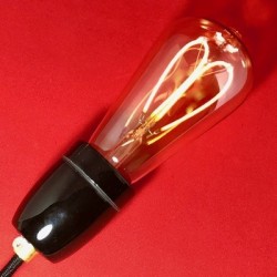 Ampoules décoratives filament LED allumée 
