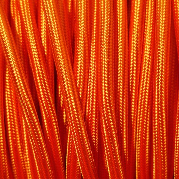 Fil /électrique tissu orange