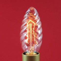 Ampoule décorative torsadée filament E14